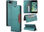 Custodia Per Iphone 8 Plus/7 Plus/6S Plus/6 Plus, Custodia In Pelle Flip Wallet Con Slot Per Carte E Supporto Verde