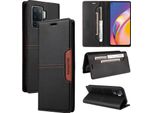 Custodia Per Oppo A94/A94 5G/A95 5G/F19 Pro/Reno5 Lite/Reno5 Z/Reno6 Z, Custodia In Pelle Flip Wallet Con Slot Per Carte E Supporto Nero