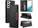 Custodia Per Samsung Galaxy S21+/S21 Plus 5G, Custodia In Pelle Flip Wallet Con Slot Per Carte E Supporto Nero