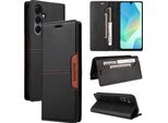 Custodia Per Samsung Galaxy A16 5G/4G, Custodia In Pelle Flip Wallet Con Slot Per Schede E Supporto Nero