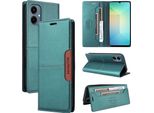 Custodia Per Samsung Galaxy A06, Custodia Flip Wallet In Pelle Con Slot Per Carte E Supporto Verde