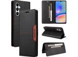 Custodia Per Samsung Galaxy A05S, Custodia In Pelle Flip Wallet Con Slot Per Carte E Supporto Nero