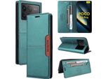 Custodia Per Xiaomi Poco F6 Pro/Redmi K70/K70 Pro, Custodia In Pelle Flip Wallet Con Slot Per Carte E Supporto Verde