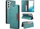 Custodia Per Samsung Galaxy S21+/S21 Plus 5G, Custodia In Pelle Flip Wallet Con Slot Per Carte E Supporto Verde