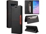 Custodia Per Samsung Galaxy S10, Custodia Flip Wallet In Pelle Con Slot Per Carte E Supporto Nero
