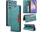 Custodia Per Samsung Galaxy A54 5G, Custodia In Pelle Flip Wallet Con Slot Per Carte E Supporto Verde
