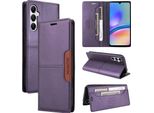 Custodia Per Samsung Galaxy A05S, Custodia In Pelle Flip Wallet Con Slot Per Carte E Supporto Purple