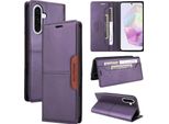 Custodia Per Samsung Galaxy A36, Custodia Flip Wallet In Pelle Con Slot Per Carte E Supporto Viola