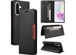 Custodia Per Samsung Galaxy A36, Custodia Flip Wallet In Pelle Con Slot Per Carte E Supporto Nero