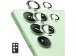 Per Samsung Galaxy S25 Ultra 5G In Alluminio Protettivo Anello Fotocamera + H9 Temperato Vetro Duro Verde Scuro