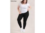 Leggings Comfort Senza Cuciture Da Donna Taglia Xl Con Vita Media, Leggings A Compressione Modellanti Con Imbottitura Al Cavallo - Seamies Nero