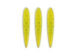 Adesivi 3D Riflettenti Per Moto Frecce Giallo 3 Pz