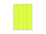 Set Di Adesivi Riflettenti Per Borse Da Moto Giallo Fluo 4 Pezzi