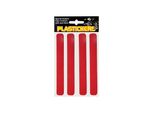 Strisce Riflettenti Per Plastica Rosse 19,2 X 9,5 Cm