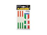 Set Di Adesivi Riflettenti Bandiere Italia 13,2 X 9,5 Cm