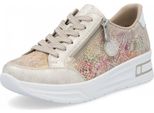 Mezze Scarpe Allacciate Rieker In Beige, Numero 38