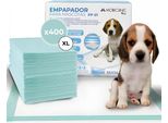 Mobiclinic Pets, Confezione 400, Assorbenti Per Cuccioli, Xl, 56X56 Cm, 6 Strati, Ultra Assorbenti, Cuccioli, Assorbenti Per Incontinenza Monouso, Addestramento Animali, Gatti