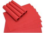 Tovagliette Borda Set Di 8 Rosso Come Tovagliette Da Tavola