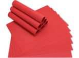 Tovagliette Borda Set Di 12 Rosse Come Tovagliette Da Tavola