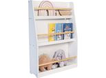 Libreria Per Bambini Ginger Home - Organizzatore In Legno Per Giocattoli E Libri, Bianco