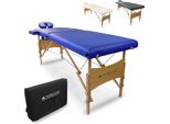 Mobiclinic, Lettino Da Fisioterapia Pieghevole, CM-01 Light, 186X60 Cm, , Lettino Da Fisioterapia Pieghevole, Poggiatesta, Lettino Da Massaggio, Portatile, Legno, Blu