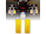 Adesivi Riflettenti Per Borse Moto Giallo 2 Pezzi