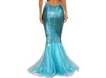 Maxi Gonna Da Donna A Sirena L - Costume Di Carnevale E Halloween | Gonna A Squame Di Pesce Da Sirena Glamour Per Cosplay E Party Divertenti