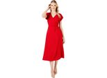 Principles - Abito A Portafoglio Per Donna DH7799 (42 It) (Rosso)