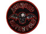 Avenged Sevenfold - Skull Bat - Toppa Da Stirare, Tessuto RO12860 (Taglia Unica) (Nero/Arancione/Bianco)