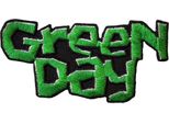 Green Day - Logo - Toppa Da Stirare "Kerplunk"", Tessuto RO12863 (Taglia Unica) (Verde/Nero)"