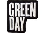 Green Day - Logo Impilato - Toppa Da Applicare Con Il Ferro, Tessuto RO12864 (Taglia Unica) (Nero/Bianco)