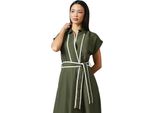 Principles - Vestito Midi Con Colletto Per Donna DH8032 (38 It) (Verde Cachi)
