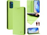 Custodia In Pelle Per Motorola Moto G42, Flip Case Con Slot Per Carte, Portafoglio E Supporto Verde