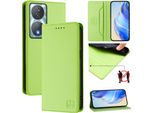 Custodia In Pelle Per Honor 90 Smart/Honor X7B/Honor X7B 5G, Custodia Flip Con Slot Per Carte, Portafoglio E Supporto Verde