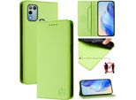 Custodia In Pelle Per Infinix Hot 9 Play/Hot 10 Play/Hot 11 Play, Custodia Flip Con Slot Per Carte, Portafoglio E Supporto Verde