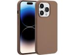 Custodia Iphone 14 Pro Custodia Protettiva Iphone 14 Pro Cover Posteriore In Silicone Liquido Con Silicone Magsafe Marrone Chiaro Accezz