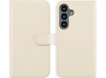 Custodia Per Samsung Galaxy S24 - Vera Pelle - Selencia Flip Flap - Beige