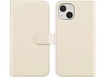 Cover Per Iphone 13 - Vera Pelle - Selencia Flip Flap - Beige