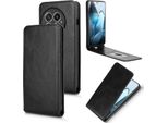 Per Oneplus 13 Custodia Magnetica Verticale Con Scomparto Portafoglio In Pelle Finta Nera