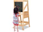 Tolletour Torre Di Apprendimento Multifunzionale Torre Di Osservazione Per Bambini, Torre Di Apprendimento Montessori Con Lavagna