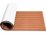 Jayseuw Pavimentazione Tappetino Teak Decking Barca Marina Pavimentazione Eva Schiuma Antiscivolo, Per Barche Yacht Pavimentazione Marina 240X60Cm Strisce (Marrone)