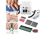 Clanmacy Tagliaunghie Elettrico Pedicure Lima Per Unghie Set Per Manicure Smerigliatrice Per Unghie Taglierina Da Studio Per Unghie Design Per Unghie Bianco