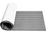 Jayseuw Pavimentazione Tappetino Teak Decking Barca Marina Pavimentazione Eva Schiuma Antiscivolo, Per Barche Yacht Pavimentazione Marina 240X90Cm Strisce (Grigio)