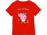 Peppa Pig - Maglietta Per Bambini TV5024 (152-158) (Rosso)