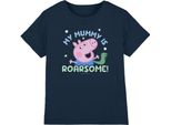 Peppa Pig - Maglietta Per Bambini "La Mia Mamma è Un Ruggito"" TV5148 (128) (Blu Navy)"