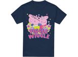 Peppa Pig - Maglietta "Piggle Wiggle"" Da Uomo TV5151 (Xxl) (Blu Navy)"
