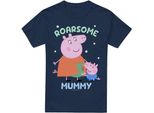 Peppa Pig - Maglietta Da Uomo "Roarsome Mummy"" TV5158 (3XL) (Blu Navy)"