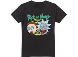 Rick And Morty - Maglietta "Blown Minds"" Da Uomo TV5164 (3XL) (Nero)"