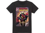 Deadpool E Wolverine - Maglietta "Wolverine Salva Deadpool"" Da Uomo TV5233 (4XL) (Nero)"