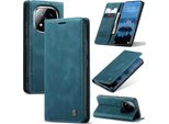 Custodia Per Xiaomi Redmi Note 14 Pro/Note 14 Pro+ 5G, Custodia Retrò In Finto Cuoio Con Funzione Stand Blu